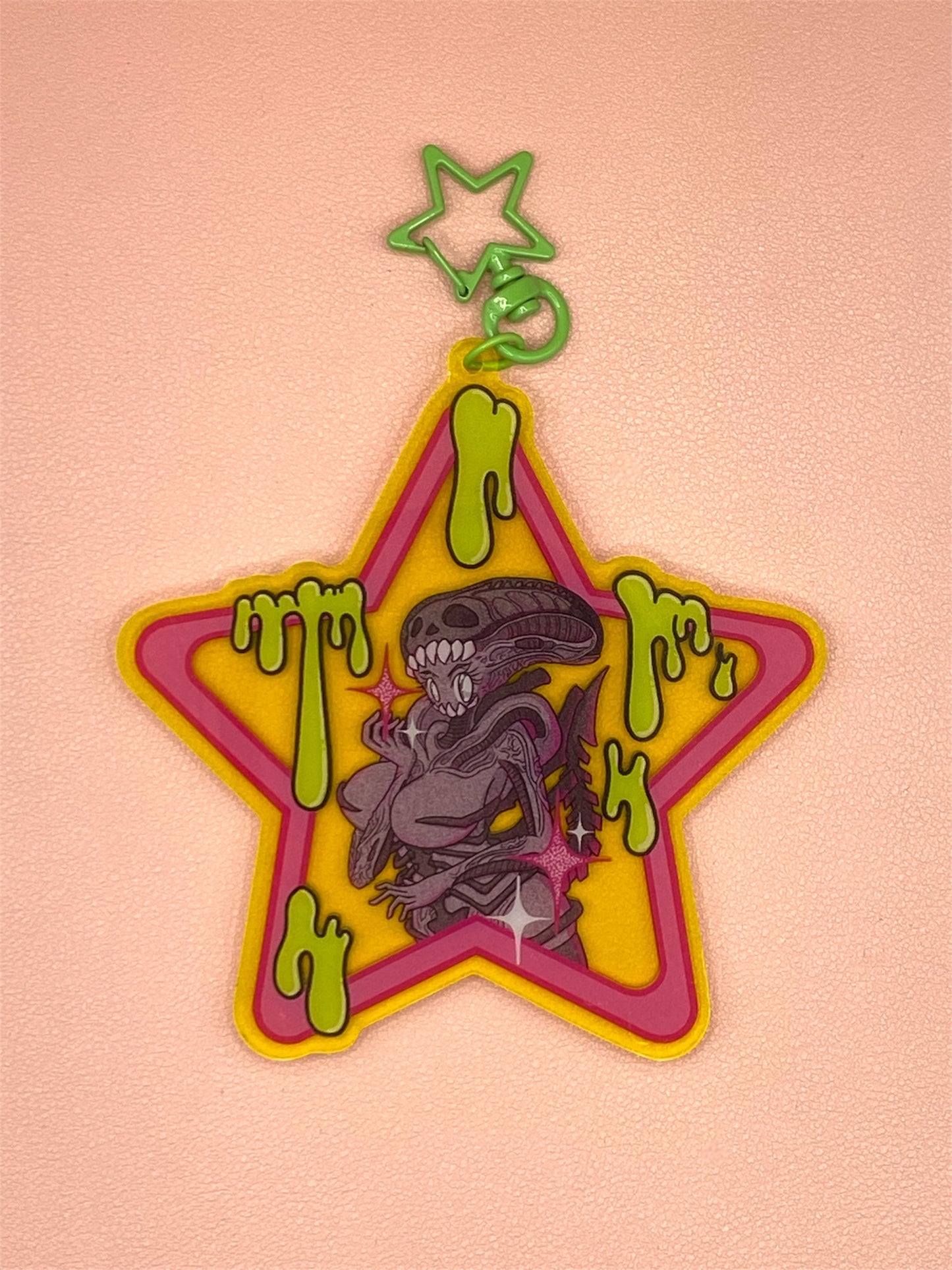 Xenomorph Girl acrylic keychain