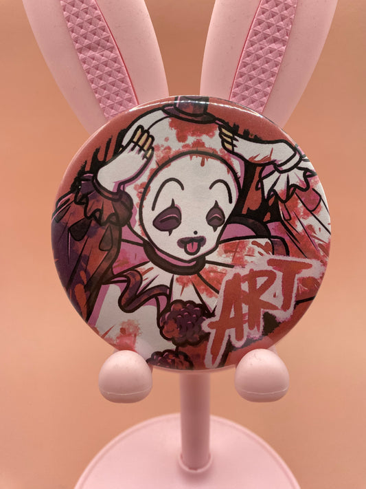 Terrifier - Art the Clown metal badge (Blood version)