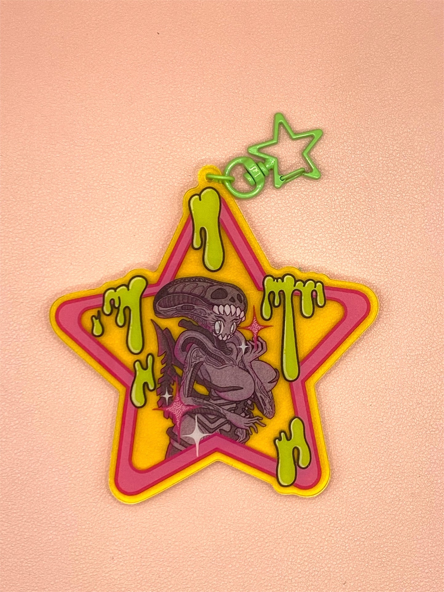 Xenomorph Girl acrylic keychain