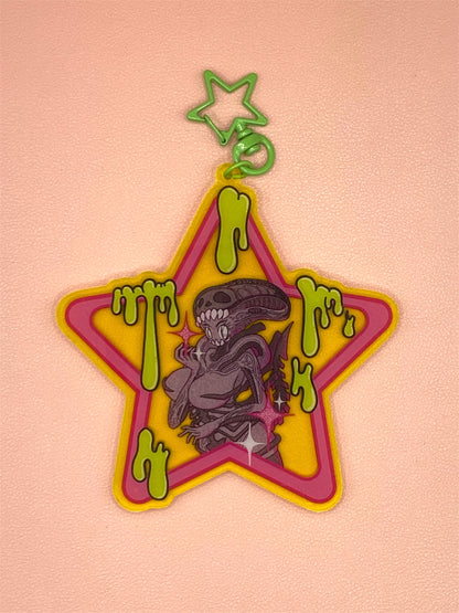 Xenomorph Girl acrylic keychain