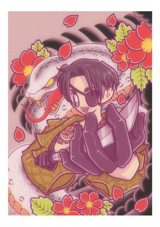 "Mad Dog Of Shimano" - A4 Print