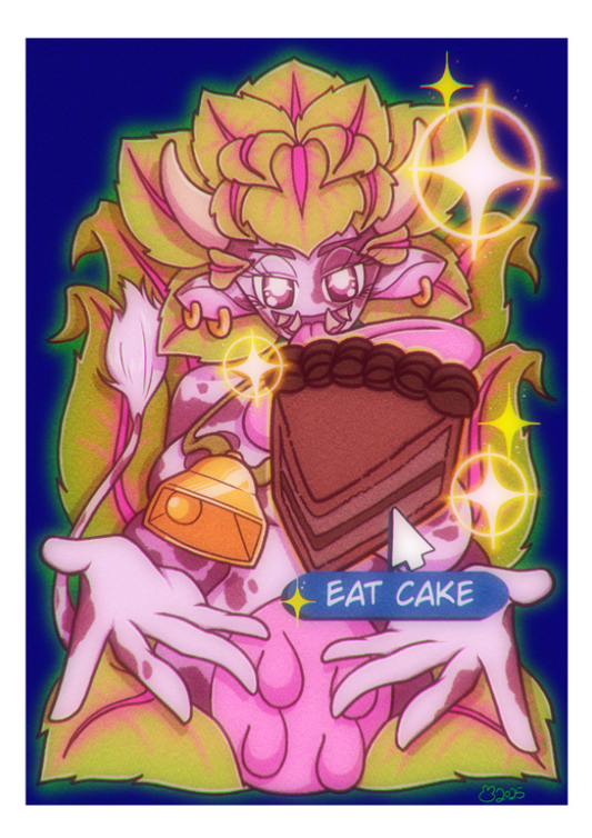 "Let Sims Eat Cake" - A4 Print